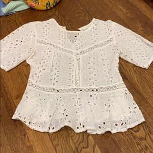 Eyelet top